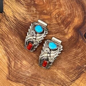 Native American Sterling Silver Watch Tips